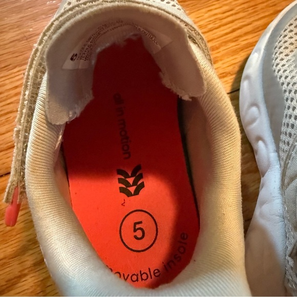 All in Motion Kids Gray, Green and Pink Sneakers. Toddler size 5. - Picture 5 of 8